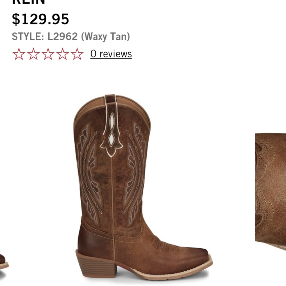 Used Justin's Gypsy Rein Boots Women's